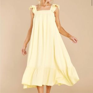 Yellow Midi Dress